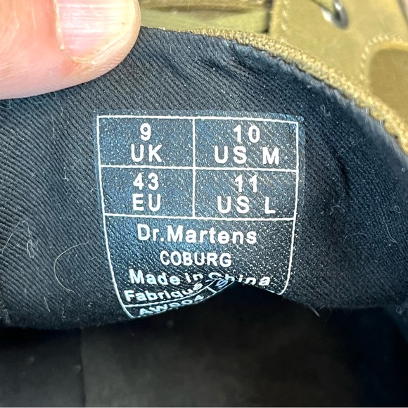 *Dr. Martens | Green Coburg Lace Up Boots Size fits like 10.5 W (marked 10M) - Picture 10 of 15